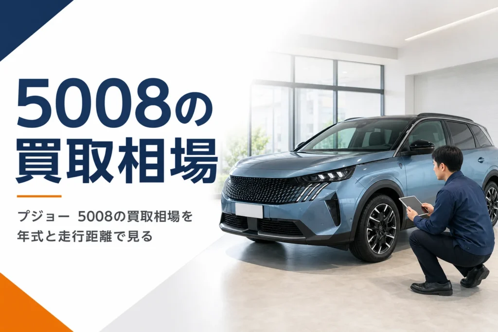 プジョー 5008の買取相場をまとめた記事のアイキャッチ
